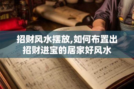 招财风水摆放,如何布置出招财进宝的居家好风水