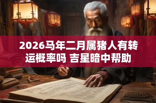 2026马年二月属猪人有转运概率吗 吉星暗中帮助