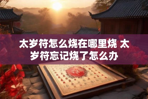 太岁符怎么烧在哪里烧 太岁符忘记烧了怎么办