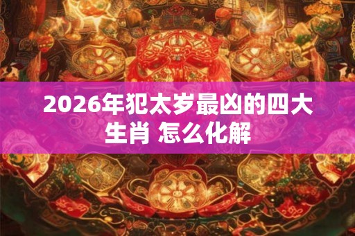 2026年犯太岁最凶的四大生肖 怎么化解 2026年犯太岁最凶的四大生肖 怎么化解