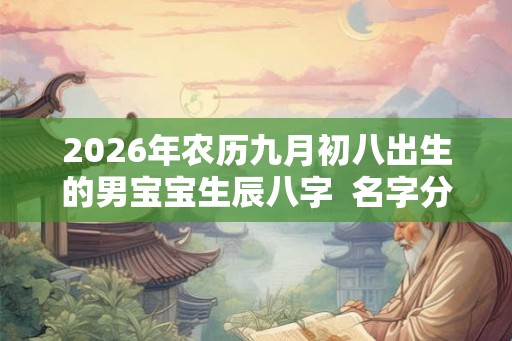 2026年农历九月初八出生的男宝宝生辰八字  名字分享