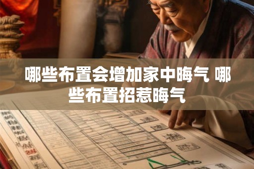 哪些布置会增加家中晦气 哪些布置招惹晦气