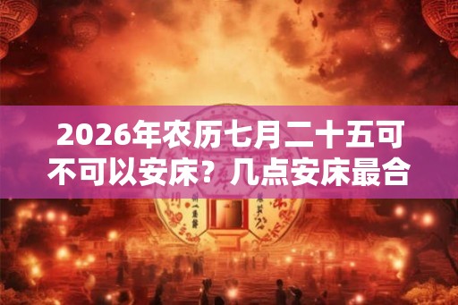 2026年农历七月二十五可不可以安床？几点安床最合适？