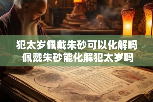 犯太岁佩戴朱砂可以化解吗 佩戴朱砂能化解犯太岁吗