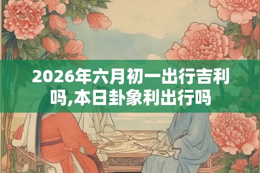 2026年六月初一出行吉利吗,本日卦象利出行吗