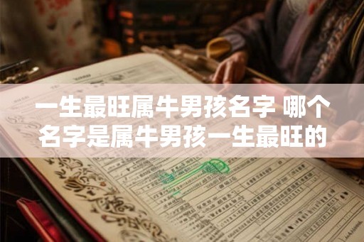 一生最旺属牛男孩名字 哪个名字是属牛男孩一生最旺的