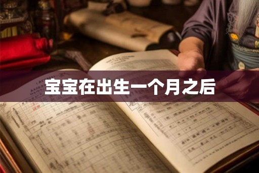 宝宝在出生一个月之后