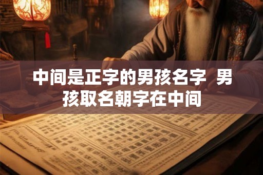 中间是正字的男孩名字  男孩取名朝字在中间