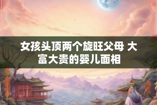 女孩头顶两个旋旺父母 大富大贵的婴儿面相