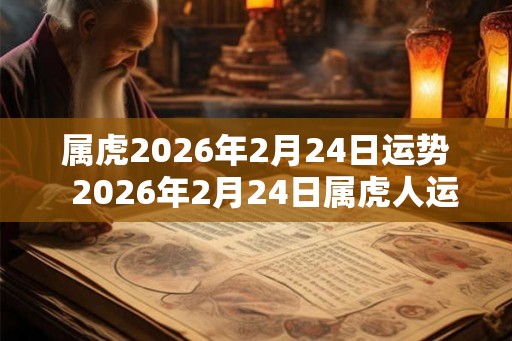 属虎2026年2月24日运势  2026年2月24日属虎人运势详解