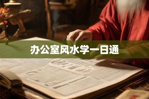 办公室风水学一日通 办公室风水学一日通