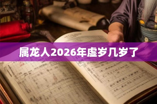 属龙人2026年虚岁几岁了