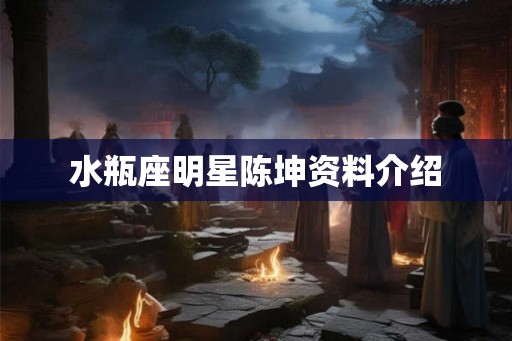水瓶座明星陈坤资料介绍 水瓶座明星陈坤资料介绍