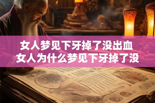 女人梦见下牙掉了没出血 女人为什么梦见下牙掉了没出血