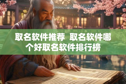 取名软件推荐  取名软件哪个好取名软件排行榜