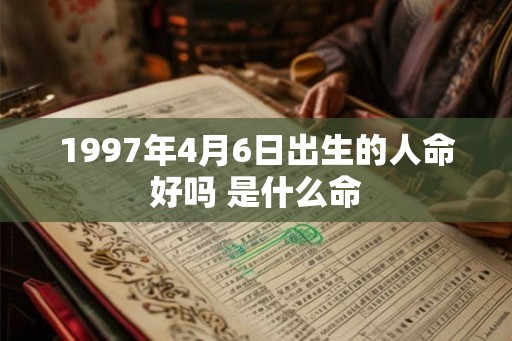 1997年4月6日出生的人命好吗 是什么命