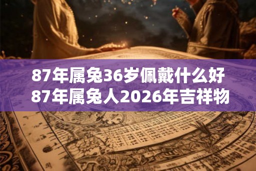 87年属兔36岁佩戴什么好 87年属兔人2026年吉祥物