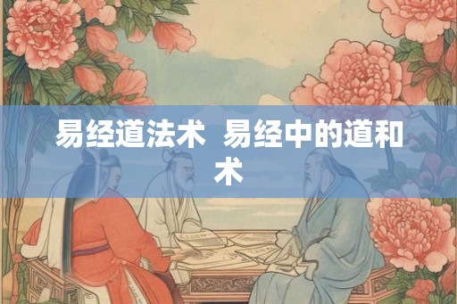 易经道法术  易经中的道和术