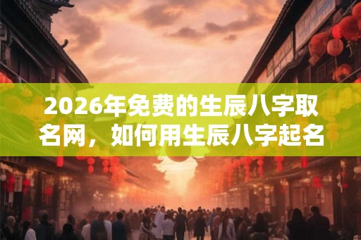 2026年免费的生辰八字取名网，如何用生辰八字起名？