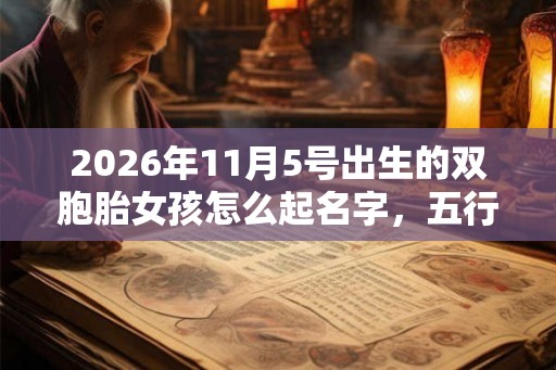 2026年11月5号出生的双胞胎女孩怎么起名字，五行属什么？
