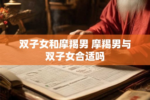 双子女和摩羯男 摩羯男与双子女合适吗