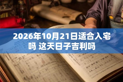 2026年10月21日适合入宅吗 这天日子吉利吗
