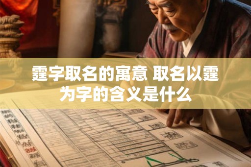 霆字取名的寓意 取名以霆为字的含义是什么