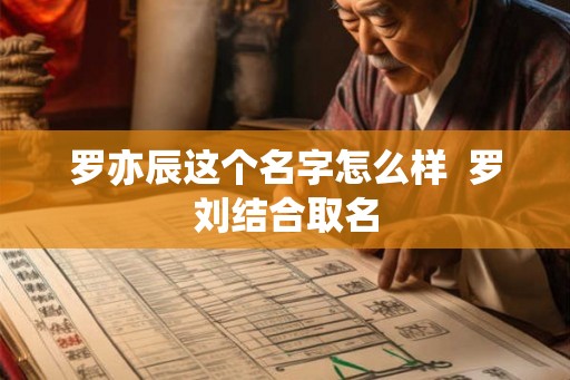 罗亦辰这个名字怎么样  罗刘结合取名