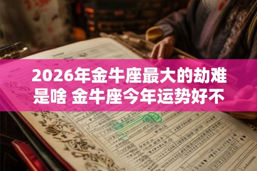2026年金牛座最大的劫难是啥 金牛座今年运势好不好