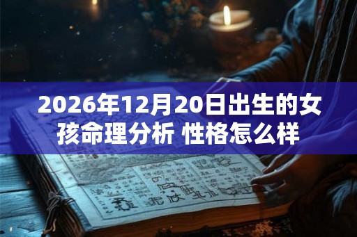 2026年12月20日出生的女孩命理分析 性格怎么样