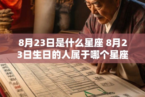 8月23日是什么星座 8月23日生日的人属于哪个星座