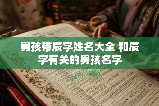 男孩带辰字姓名大全 和辰字有关的男孩名字 男孩带辰字姓名大全 和辰字有关的男孩名字