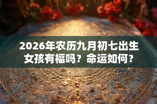 2026年农历九月初七出生女孩有福吗？命运如何？