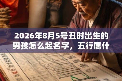 2026年8月5号丑时出生的男孩怎么起名字,五行属什么 2026年8月5号丑时出生的男孩怎么起名字,五行属什么