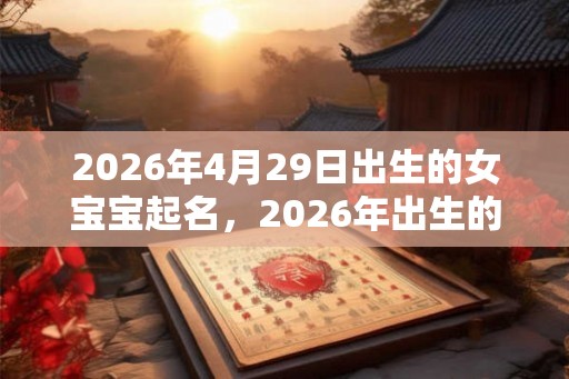 2026年4月29日出生的女宝宝起名，2026年出生的命理解析