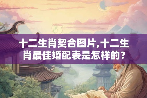 十二生肖契合图片,十二生肖最佳婚配表是怎样的？
