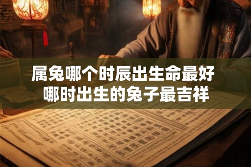 属兔哪个时辰出生命最好 哪时出生的兔子最吉祥