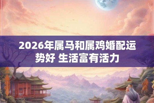 2026年属马和属鸡婚配运势好 生活富有活力