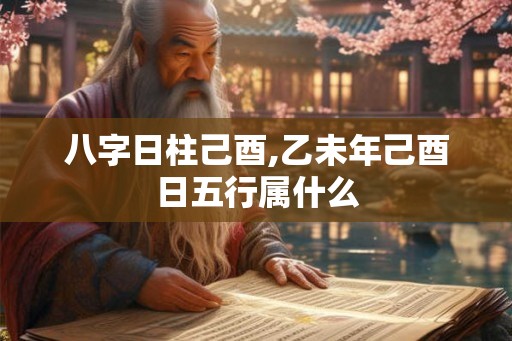 八字日柱己酉,乙未年己酉日五行属什么