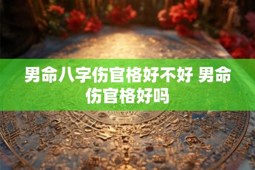 男命八字伤官格好不好 男命伤官格好吗