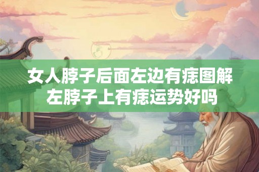 女人脖子后面左边有痣图解 左脖子上有痣运势好吗