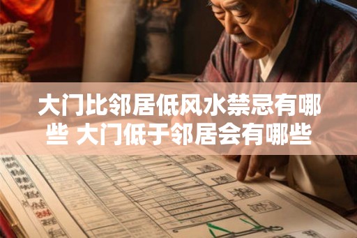 大门比邻居低风水禁忌有哪些 大门低于邻居会有哪些风水禁忌
