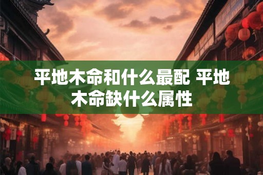 平地木命和什么最配 平地木命缺什么属性 平地木命和什么最配 平地木命缺什么属性