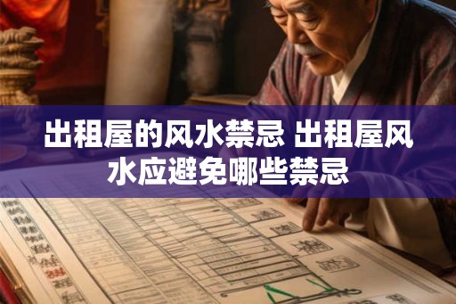 出租屋的风水禁忌 出租屋风水应避免哪些禁忌