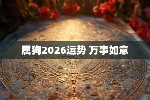 属狗2026运势 万事如意
