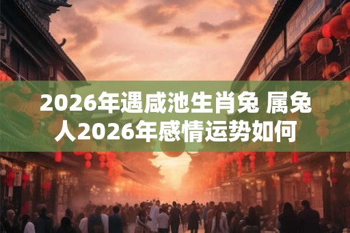 2026年遇咸池生肖兔 属兔人2026年感情运势如何