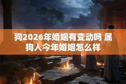 狗2026年婚姻有变动吗 属狗人今年婚姻怎么样