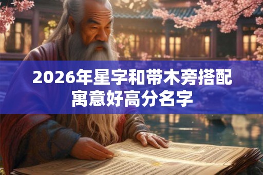 2026年星字和带木旁搭配寓意好高分名字
