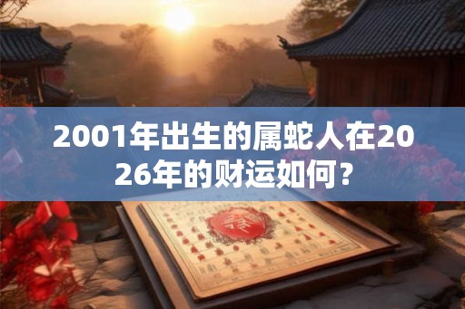 2001年出生的属蛇人在2026年的财运如何? 2001年出生的属蛇人在2026年的财运如何?
