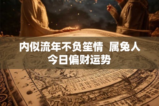 内似流年不负笙情  属兔人今日偏财运势